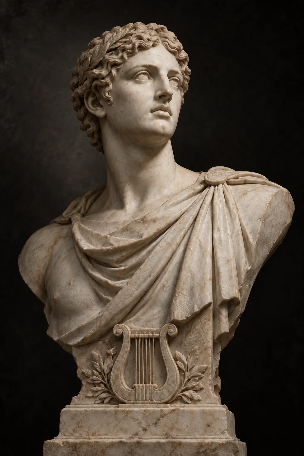 Generated sculpture portrait of Apollo
