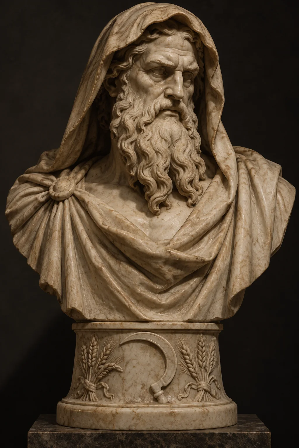 Generated sculpture portrait of Cronus